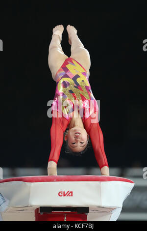 Stade olympique, Montréal, Canada. 4 octobre 2017. SAE Miyakawa (JPN), 4 OCTOBRE 2017 - gymnastique artistique : Championnats du monde de gymnastique artistique 2017 Championnats de qualification féminine au stade olympique, Montréal, Canada. Crédit : YUTAKA/AFLO/Alamy Live News Banque D'Images