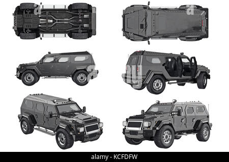 Ensemble auto SUV Banque D'Images