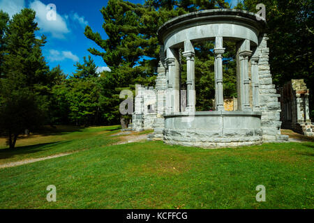 Gatineau Park Chelsea Québec Canada. Le Mackenzie King Estate photos ruines sur le Mackenzie King Estate, Banque D'Images