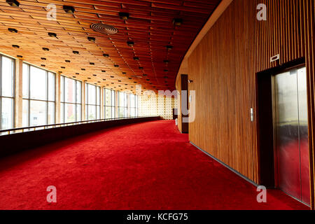 Corridor, théâtre Guaira, 2013, Curitiba, Parana, Brésil Banque D'Images