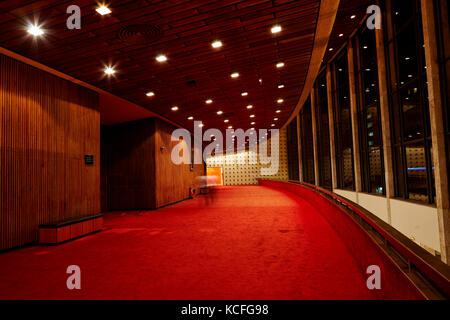 Corridor, théâtre Guaira, 2013, Curitiba, Parana, Brésil Banque D'Images