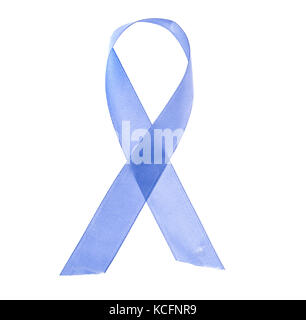 Symbole du ruban bleu de la sensibilisation sur le cancer de la prostate Banque D'Images