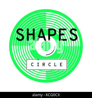 Arrière-plan de l'affiche de la tendance universelle à la composition géométrique bold Illustration de Vecteur