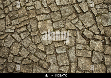 Vieux trottoir texture gros plan Banque D'Images