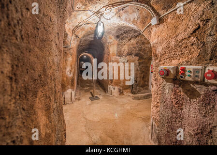 Caves souterraines de Rueda, Espagne Banque D'Images