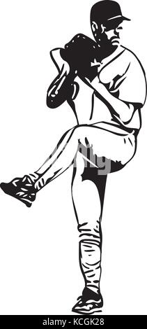 Illustration de joueur de baseball jouant avec abstract background Illustration de Vecteur