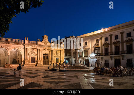 Plaza de la Asunción à Jerez de la Frontera, Andalousie, Espagne Banque D'Images