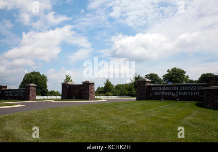 Cimetière National de Washington Crossing à Newtown, Bucks County - USA Banque D'Images