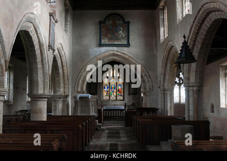 St Wilfrid's Church, Faible Marnham, Dorset, England, UK Banque D'Images