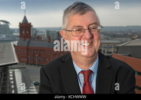 Prof.Mark Drakeford, Premier Ministre du Pays de Galles dans le gouvernement gallois . Banque D'Images