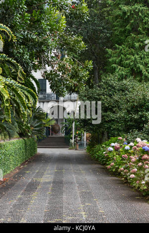 Les jardins tropicaux de Monte Palace au près de Funchal à Madère sont un endroit paisible pour se promener et se détendre Banque D'Images