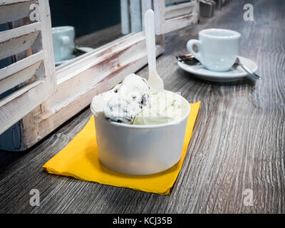 Gelato et espresso Banque D'Images