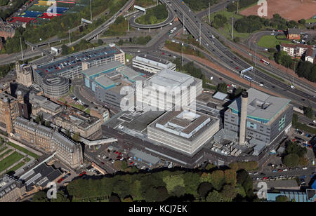 Vue aérienne de la Royal Infirmary de Glasgow, Écosse, Royaume-Uni Banque D'Images