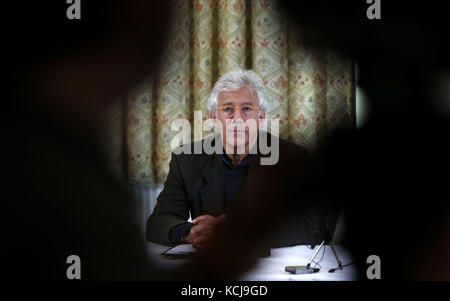 Lincoln Seligman, filleul de Sir Edward Heath, lors d'une conférence de presse au Wrag Barn Golf & amp ; Country Club dans le Wiltshire. Banque D'Images