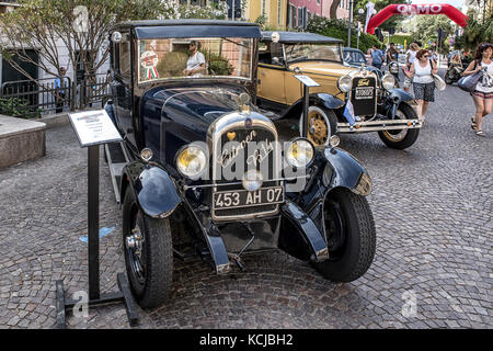 Italie Ligurie celle ligure réunion automobiles citroen b14c] 1927 Banque D'Images