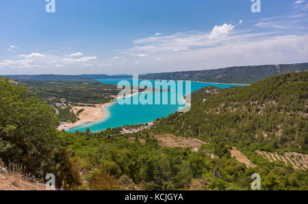 Lac de Sainte-croix, Provence, France - plan d'eau, lac de Sainte-croix. Banque D'Images