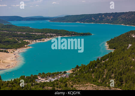 Lac de Sainte-croix, Provence, France - plan d'eau, lac de Sainte-croix. Banque D'Images