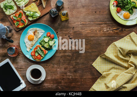 Petit-déjeuner sain pour deux Banque D'Images