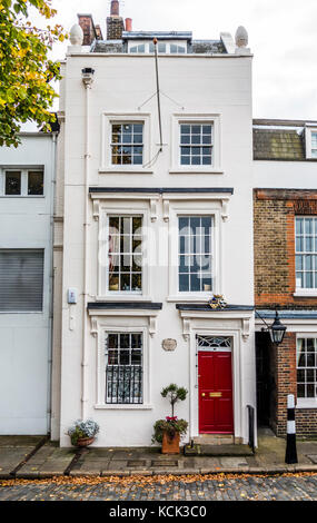 Donnant sur la Tamise, en face de la Cathédrale St Paul, non. 49 Bankside - Cardinal's Wharf - était habitée par Sir Christopher Wren, Londres, Royaume-Uni. Banque D'Images