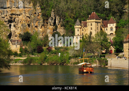 Dordogne à la Roque Gageac, Dordogne Département, Aquitaine, France Banque D'Images