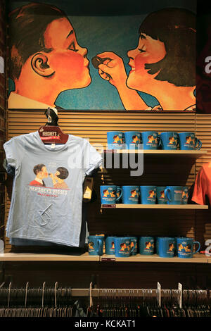 T-shirts souvenirs de chocolat Hershey's en vente chez Hershey's Chocolate World.Hershey.virginia.USA Banque D'Images