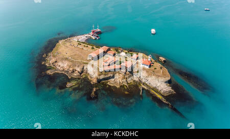 L'ancienne prison de l'île communiste d'Anastasia Banque D'Images