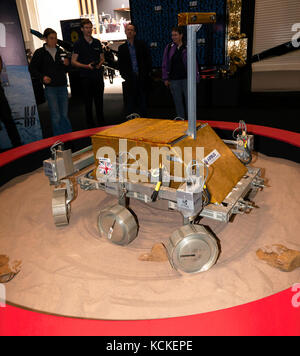 Mars Rover prototype fabriqué par Airbus en collaboration avec l'Agence spatiale européenne, sur l'affichage à New Scientist live 2017 Banque D'Images