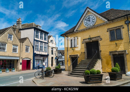 Tetbury, Halle, ancien bâtiment en centre ville, Gloucestershire, Royaume-Uni ; l'Angleterre Banque D'Images