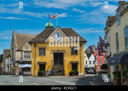 Tetbury, Halle, ancien bâtiment en centre ville, Gloucestershire, Royaume-Uni ; l'Angleterre Banque D'Images