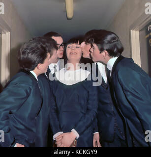 Le groupe pop APPLEJACKS UK avec Megan Davies en 1964. Photo Tony Gale Banque D'Images