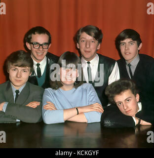 Le groupe pop APPLEJACKS UK avec Megan Davies en 1964. Photo Tony Gale Banque D'Images