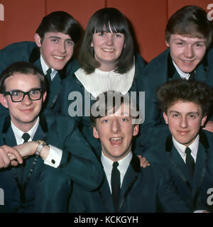 Le groupe pop APPLEJACKS UK avec Megan Davies en 1964. Photo Tony Gale Banque D'Images