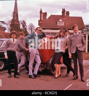 Le groupe pop APPLEJACKS UK avec Megan Davies en 1964. Banque D'Images