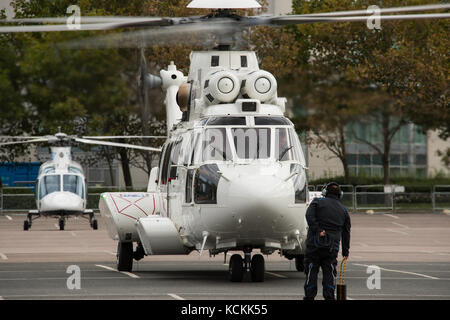 H225 SUPER PUMA D-HTPN à Helitech International 2017 Banque D'Images