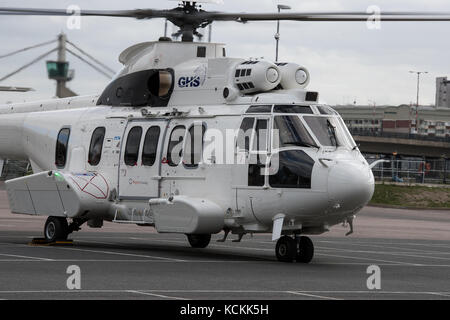 H225 SUPER PUMA D-HTPN à Helitech International 2017 Banque D'Images