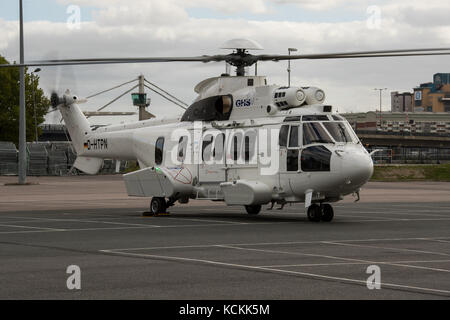 H225 SUPER PUMA D-HTPN à Helitech International 2017 Banque D'Images