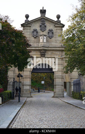 Leopold gate (leopoldova brana) à vyšehrad à Prague, République tchèque. Banque D'Images