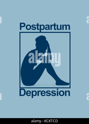 La dépression post-partum - DCP Banque D'Images