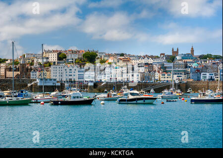 St Peter Port, Guernsey, Channel Islands, Royaume-Uni Banque D'Images