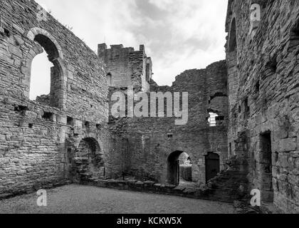 Château de Richmond, North Yorkshire, Angleterre. Banque D'Images