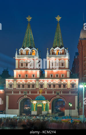 La porte de la résurrection, la Place Rouge à Moscou, Russie Banque D'Images