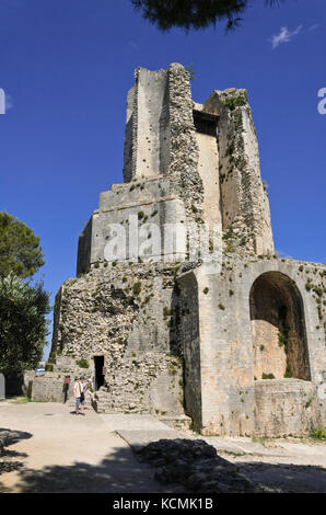 Tour Magne, jardins de la fontaine, Nîmes, france Banque D'Images