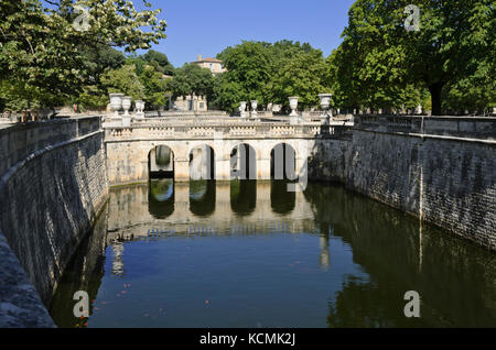 Jardins de la fontaine, Nîmes, france Banque D'Images