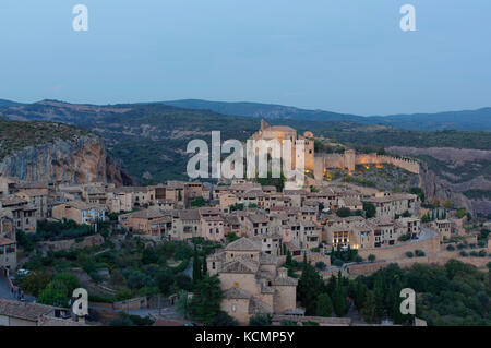 Voir d'Alquezar, Espagne Banque D'Images