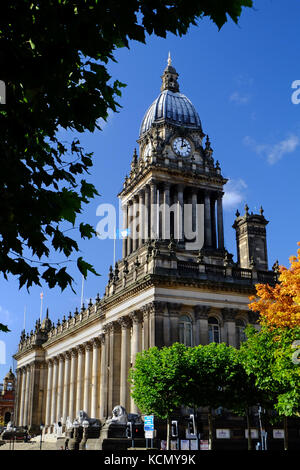 Hôtel de ville de Leeds à Leeds, West Yorkshire, Royaume-Uni Banque D'Images