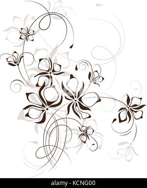 Vintage floral background, vector illustration Illustration de Vecteur