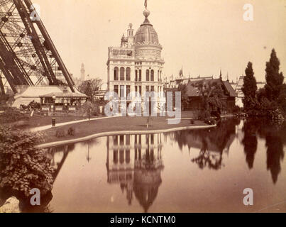 Exposition universelle de 1889 Pavillon de l'industrie du gaz Banque D'Images