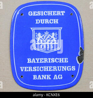 Pour marquer l'incendie Gesichert Durch en Allemagne Banque D'Images