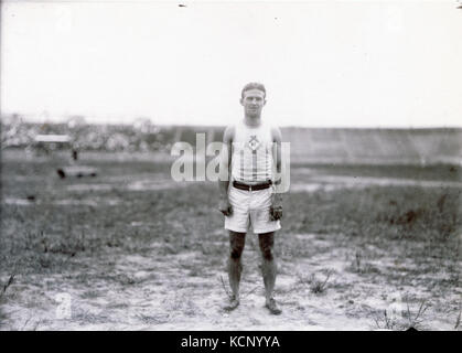 Archie Hahn du Milwaukee Athletic Club, vainqueur de la 60, 100 et 200 mètres de la gestion d'événements à des jeux olympiques de 1904 Banque D'Images