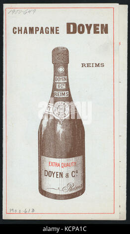 Le dîner (organisé par) CIE GLE TRANSATLANTIQUE (SS) à LA CHAMPAGNE (SS ;) (NYPL Hadès 272473475441) Banque D'Images